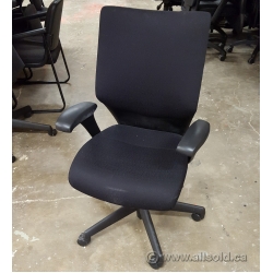 Keilhauer Tom Black Padded Adjustable Office Task Chair